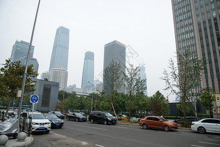 都市风景楼群水平构图北京城市建筑图片