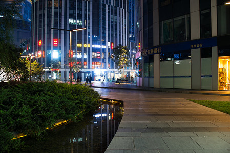 文字照片北京三里屯街道景象背景