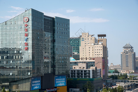 北京中关村北京城市建筑背景