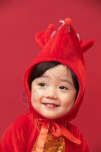 2020年东方人文化可爱的小男孩戴着小老鼠帽子图片
