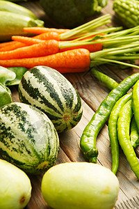 新鲜蔬菜鲜艳蔬菜葫芦高清图片
