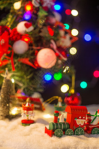 木马ps素材传统节日大量物体喜庆圣诞节静物背景