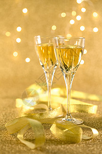 含酒精饮料新年前夕垂直构图香槟图片
