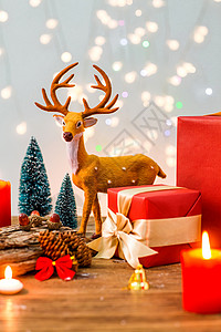 光斑传统文化礼品盒圣诞节静物图片