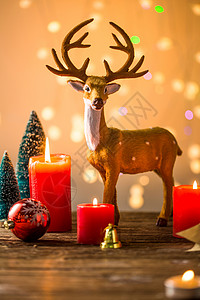 小火焰素材彩色图片影棚拍摄祝福圣诞节静物背景