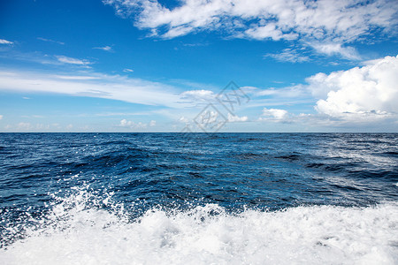 船尾天空海洋水平线巴厘岛海景背景