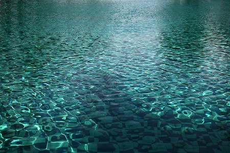巴厘岛泳池清澈见底的度假泳池背景