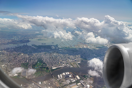 云透明素材底从飞机上俯瞰大地背景