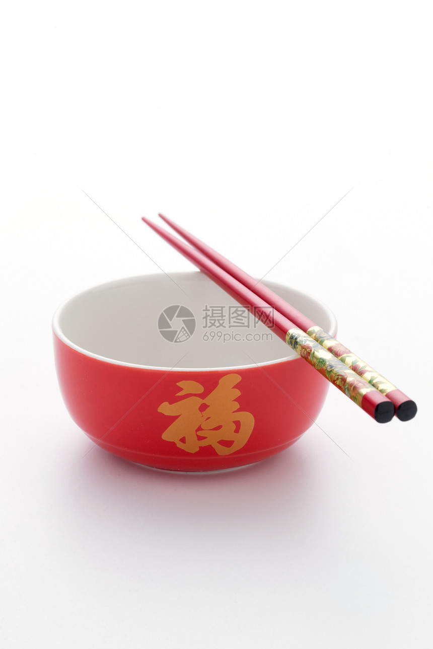 春节传统庆典东方碗和筷子图片