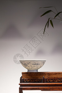 传统文化东亚传统碗背景图片