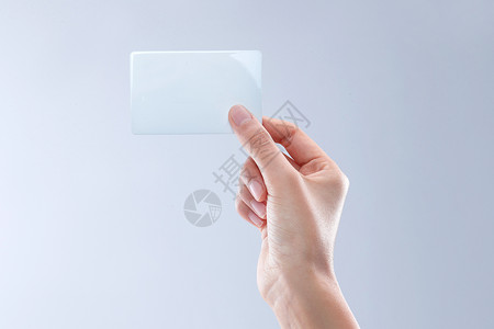 手拿卡片亚洲的空白的高清图片