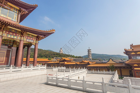 自然景色元素会议江苏省无锡灵山风景区背景