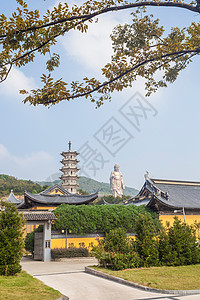 无锡崇安寺亚洲佛教公园江苏省无锡灵山大佛背景