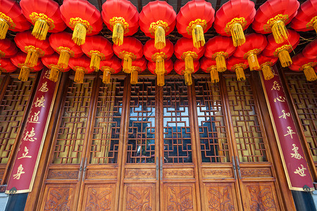 旅游胜地古典风格当地著名景点江苏省无锡南禅寺高清图片