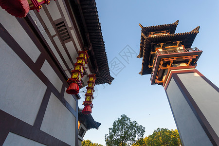 纪念古老的宫殿江苏省无锡三国城图片