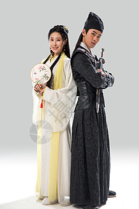 武林古典式古装情侣图片