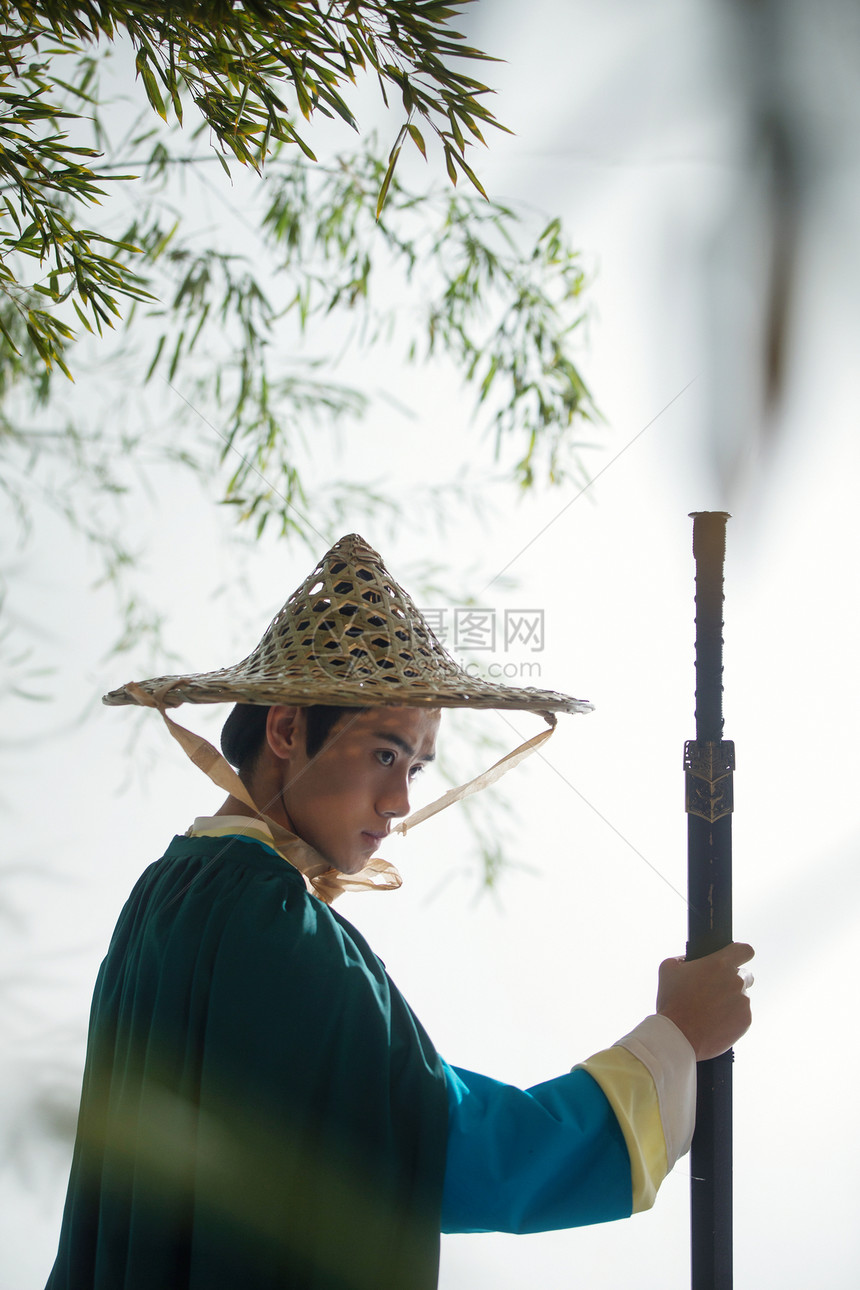 青年男人摄影帽子江湖侠客图片