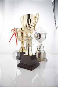 白色的物体影棚拍摄一个物体祝福奖杯背景