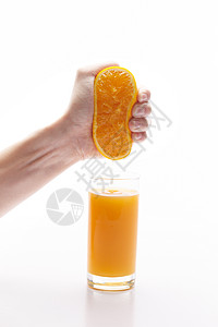 膳食纤维新鲜自制橙汁图片
