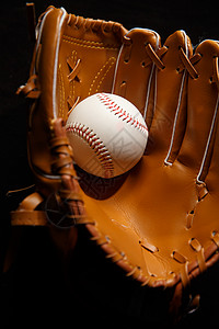 棒球和手套背景图片