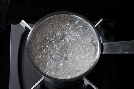黑色不锈钢用具厨具设备用品沸水背景