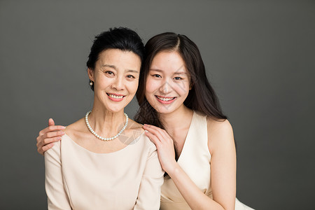 连接中国连接欢乐健康的幸福母女背景