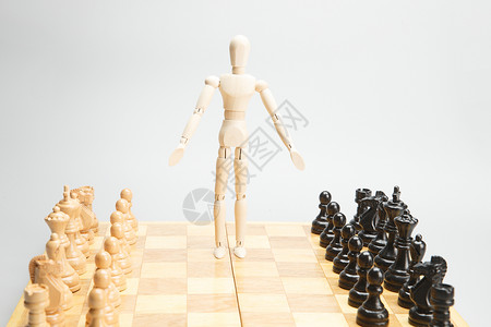 技能木偶对抗象棋创意高清图片