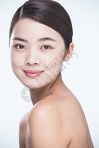 亚洲人仅成年人自信青年女人妆面肖像图片