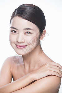 漂亮的人成年人亚洲人青年女人妆面肖像图片
