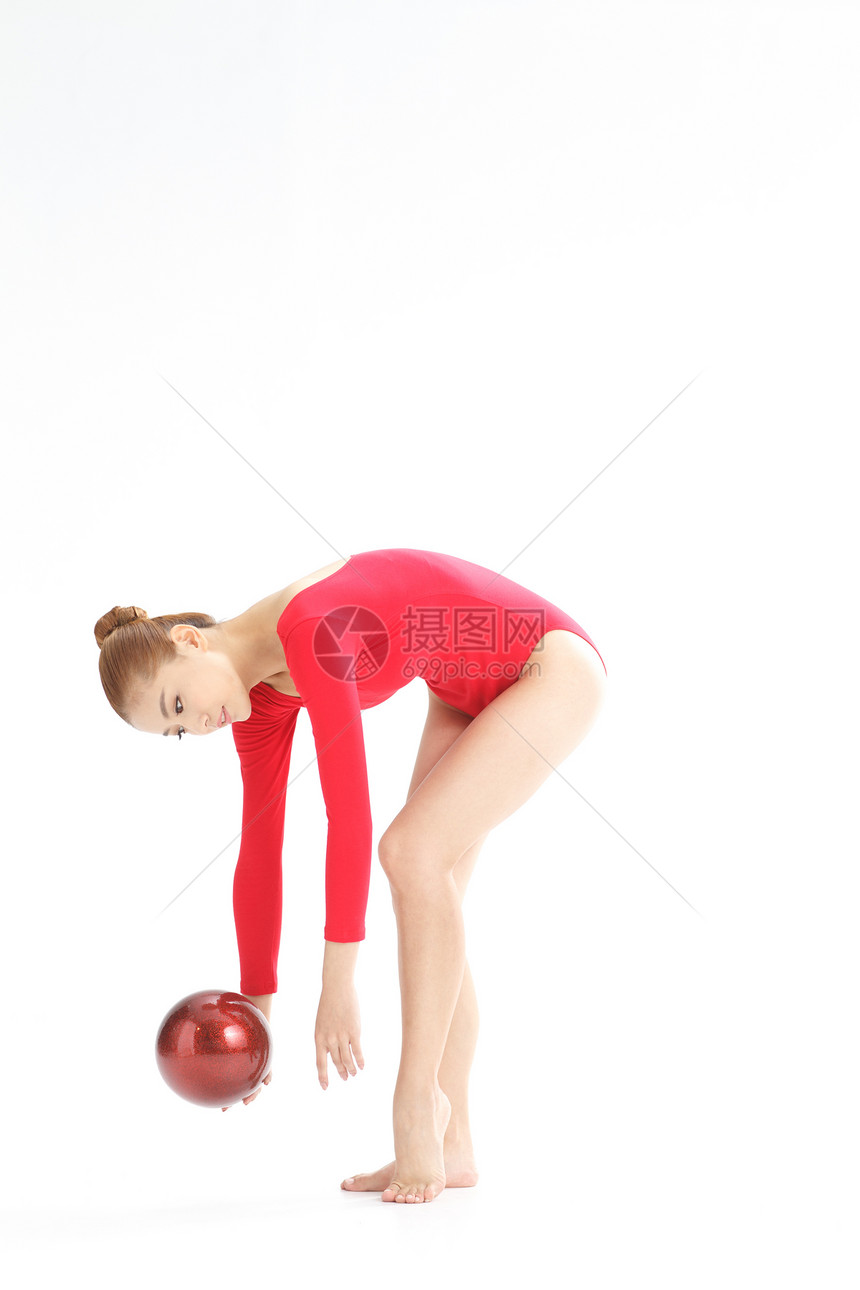 健康的活力白昼体操女运动员图片