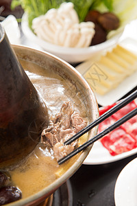 火锅肉类材料摄影新鲜美味涮羊肉背景