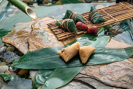 端午传统节日美食肉粽图片