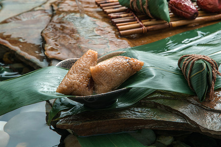 端午美食肉粽子高清图片