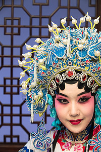 传统服装表演艺术活动京剧背景图片