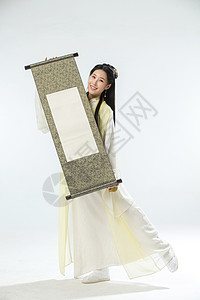 仙女传统文化户内古装美女背景图片
