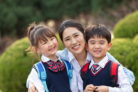 学校安全教育上学人指导教师学生和老师背景