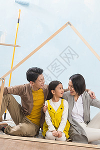 亚洲住宅房间满意快乐家庭装修房子图片