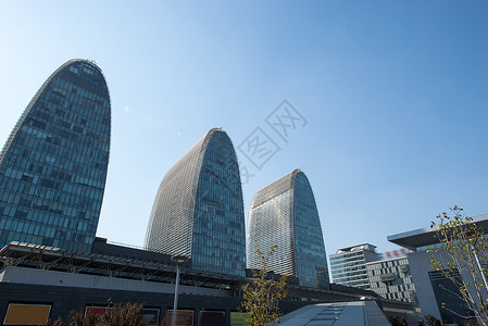 北京西直门建筑群背景图片