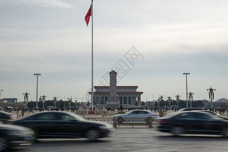 天空模糊云三星日光建筑特色旅行北京广场背景