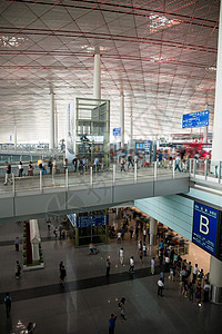 首都国际机场3号航站楼旅游现代建筑结构北京首都国际机场大厅背景