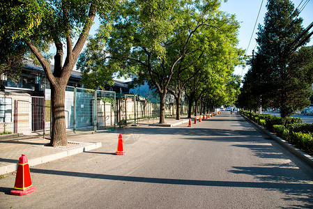 无人白昼地标建筑北京三里屯街道高清图片