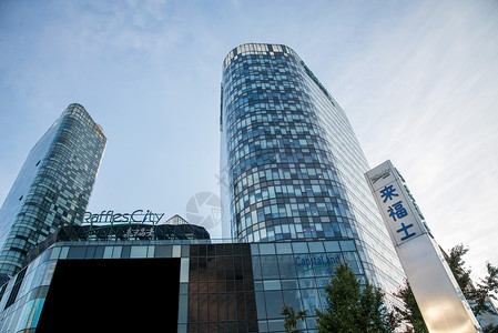 北京东直门建筑群背景图片