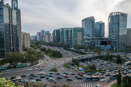 环岛城市生活通路北京市东直门建筑群图片