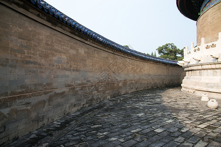 神秘古老中国圆形宗教环境北京天坛回音壁背景