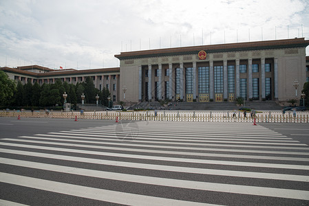 权威旅游大城市北京人民大会堂背景图片