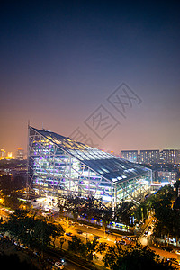 金融的人类旅游胜地公路人类居住地北京侨福芳草地大厦夜景背景