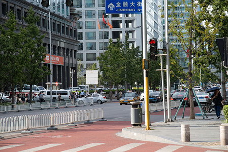 彩色图片建筑外部发展北京金融街图片