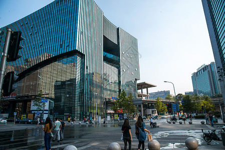 便利设施交通运输市中心水平构图北京城市建筑背景