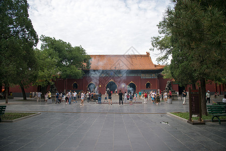 主题园林主题公园景观北京雍和宫背景