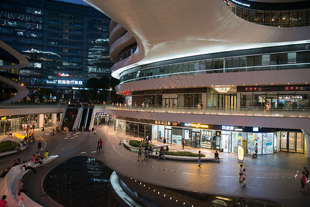 地产广告牌北京城市建筑和街道背景